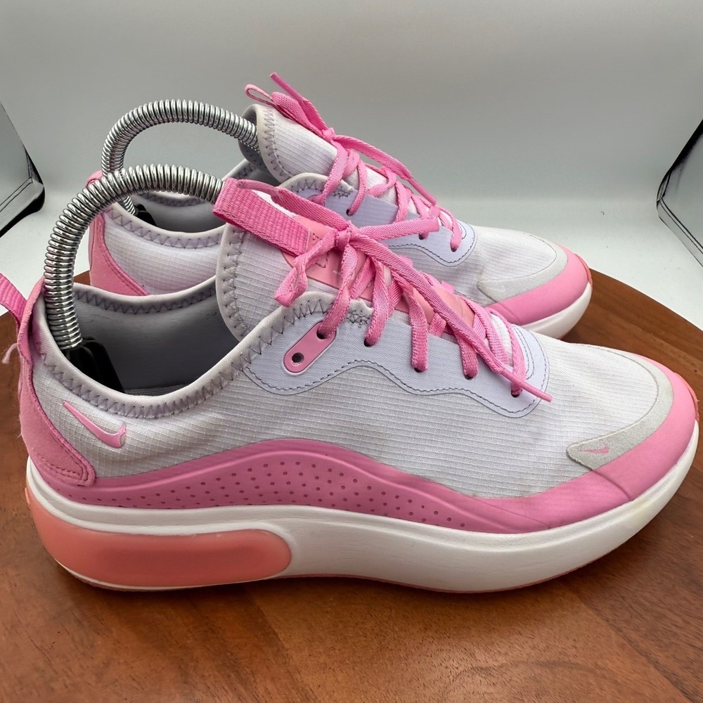 Nike Womens Air Max Dia Sneaker White Pink Athletic Shoe Size 8 AQ4312-501
